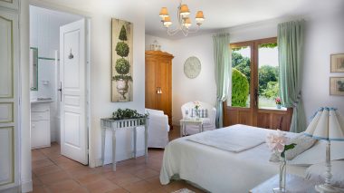 la chambre d'hôtes " Marqueyssac " du Clos-Lascazes en Dordogne